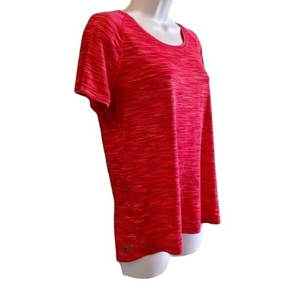 RBX Dri Fit Short Sleeve Athletic Top Pink Purple Women's Medium - Picture 3 of 8